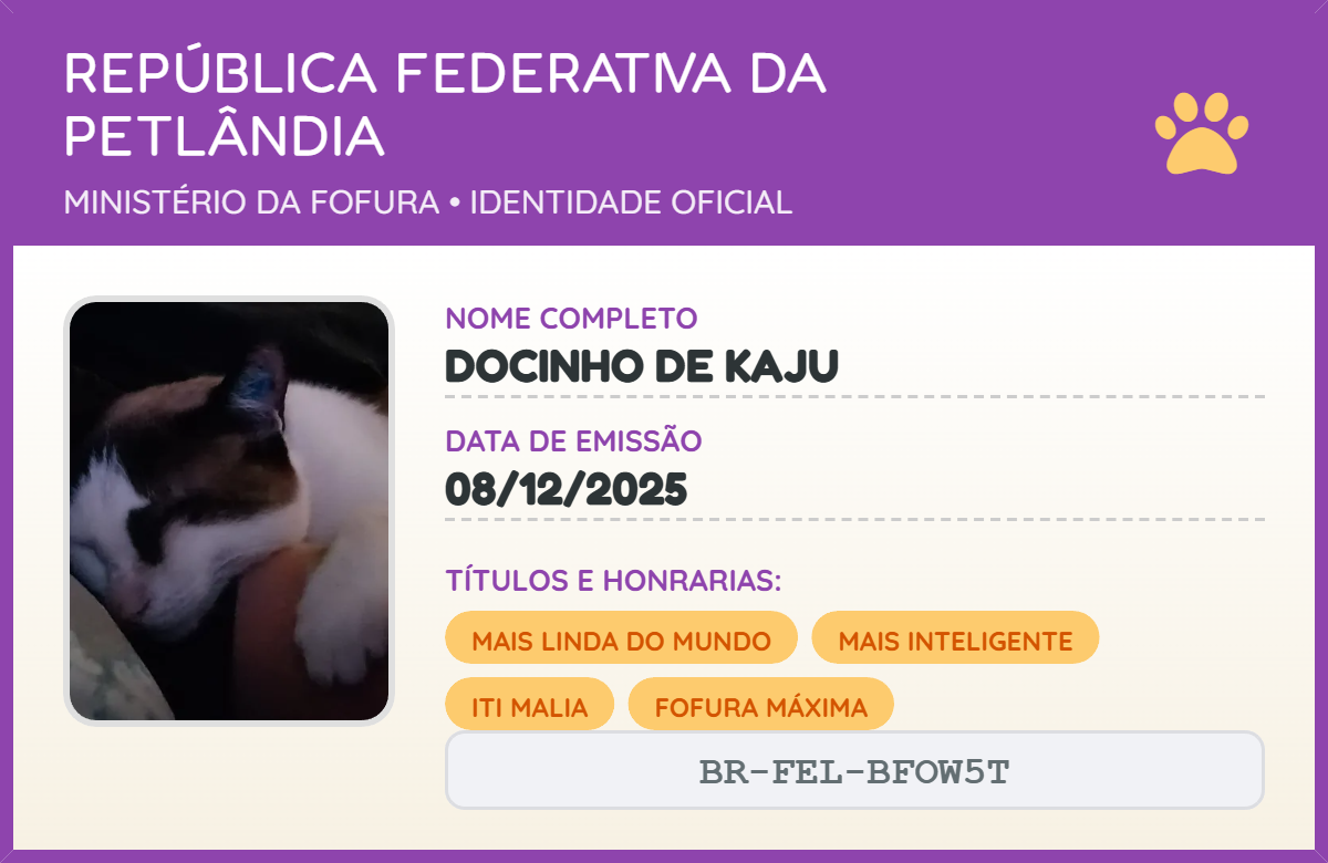 Exemplo Frente do RG